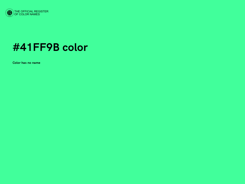 #41FF9B color image