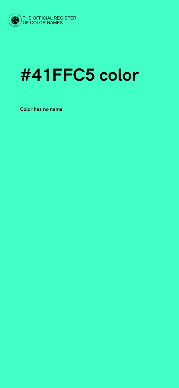 #41FFC5 color image