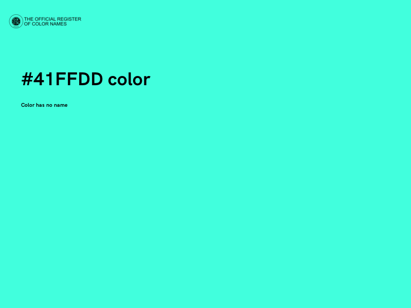 #41FFDD color image