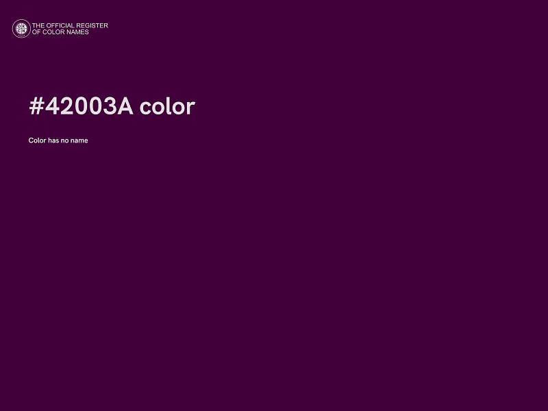 #42003A color image