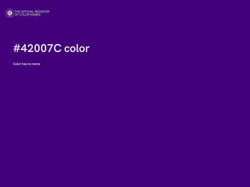 #42007C color image