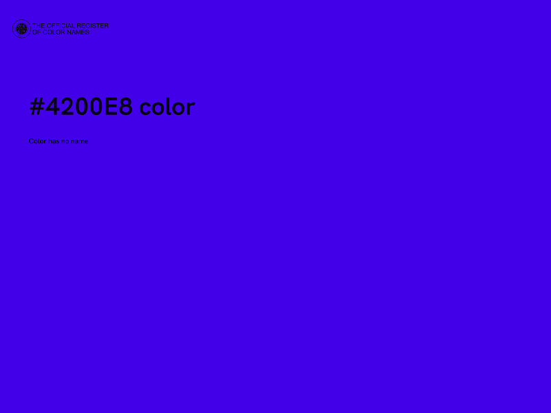 #4200E8 color image