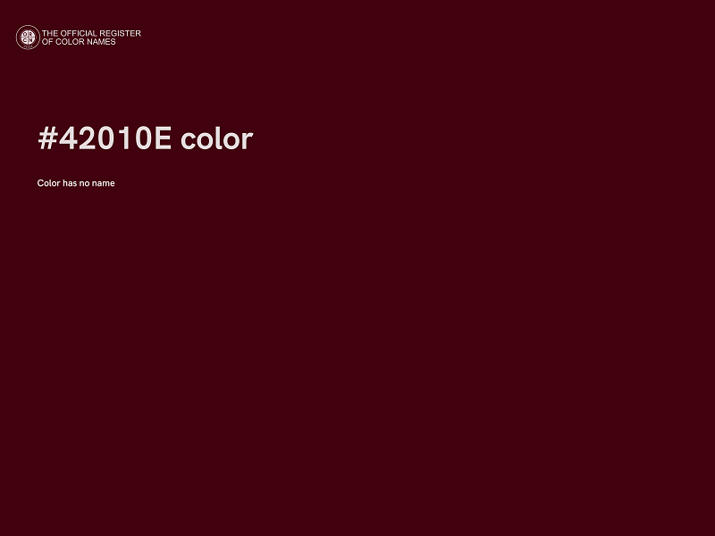 #42010E color image