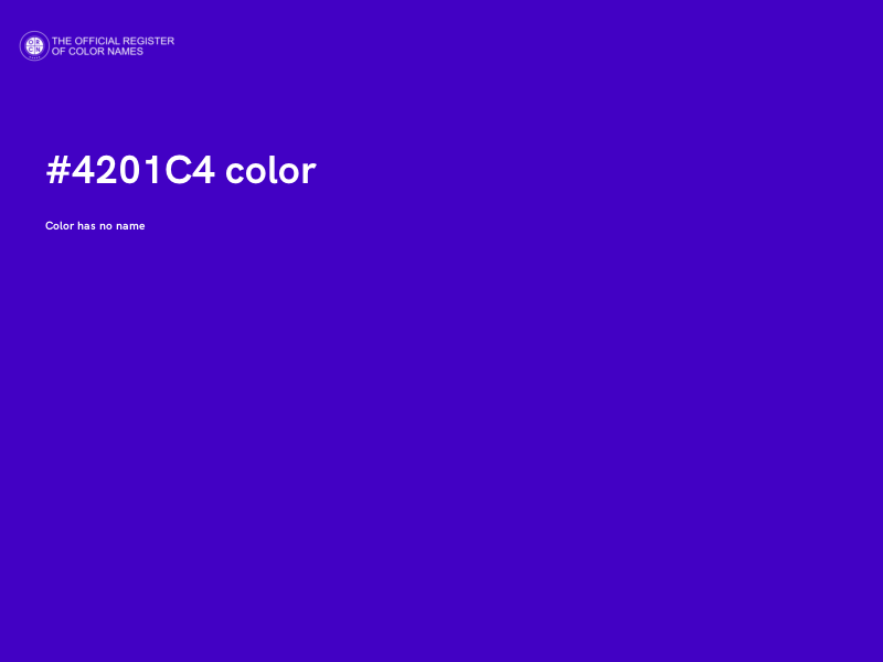 #4201C4 color image