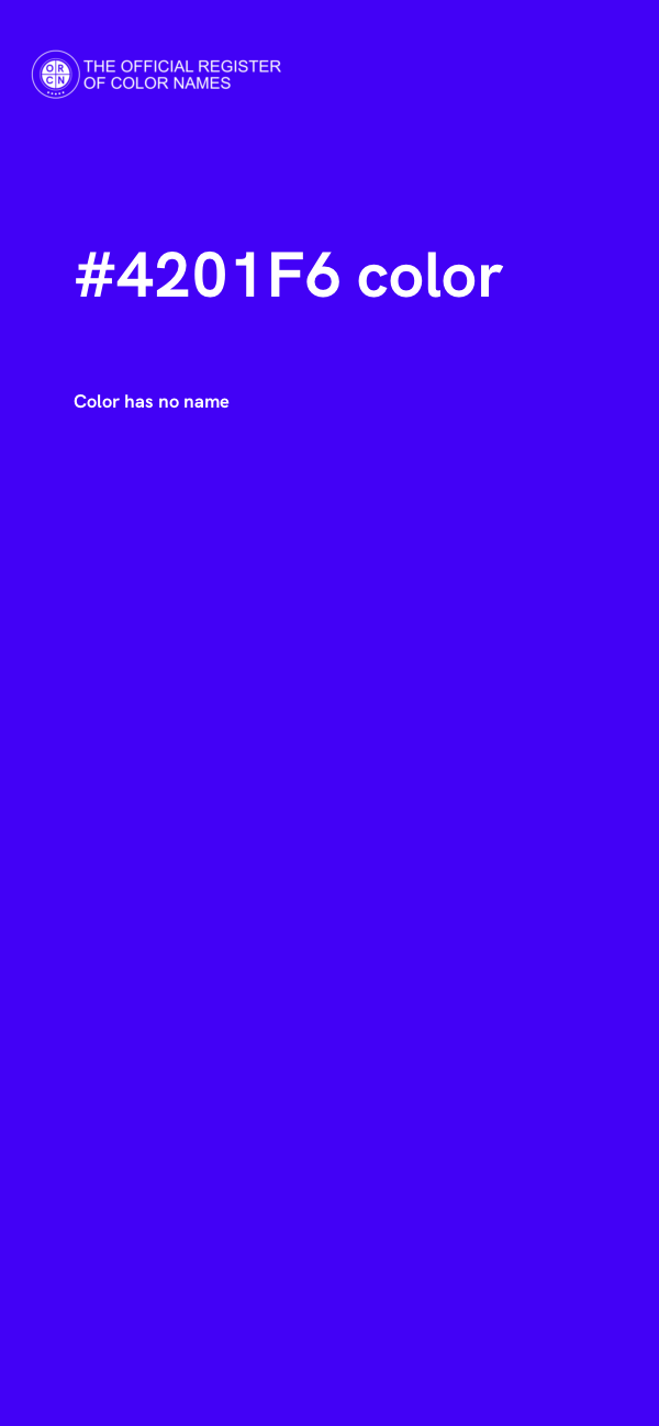 #4201F6 color image