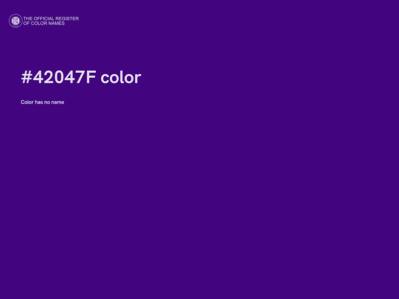 #42047F color image