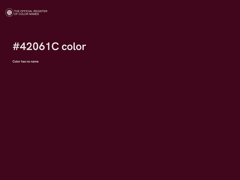 #42061C color image