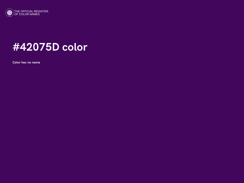 #42075D color image