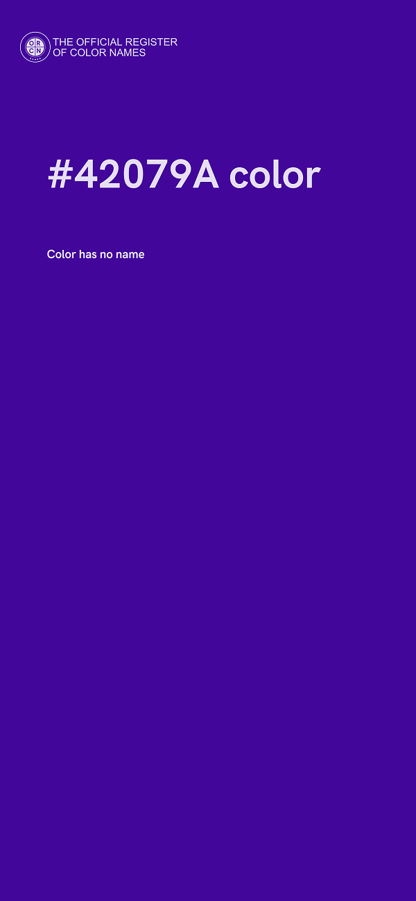 #42079A color image
