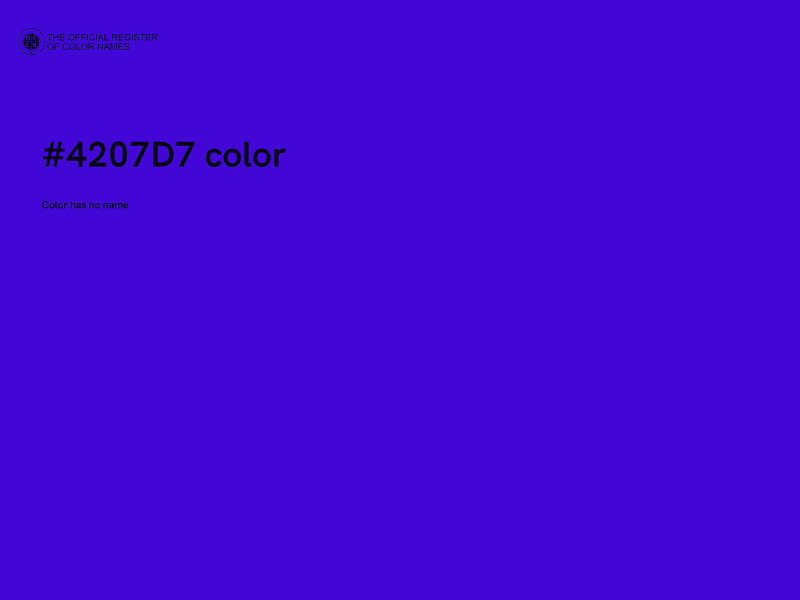 #4207D7 color image