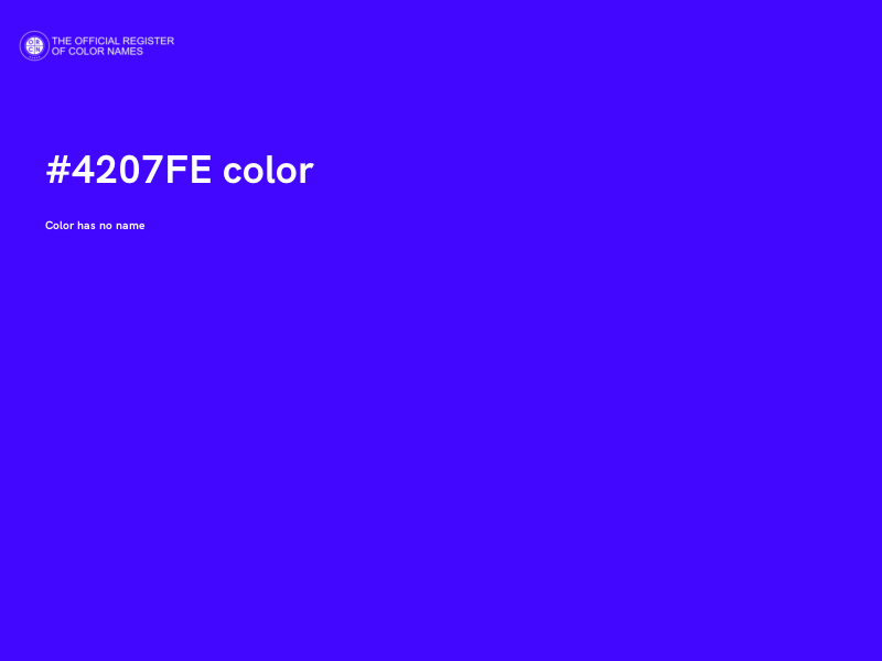 #4207FE color image
