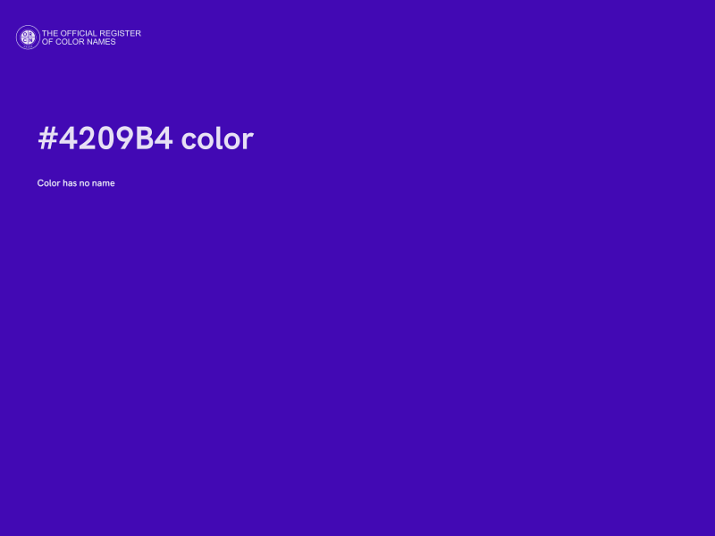 #4209B4 color image