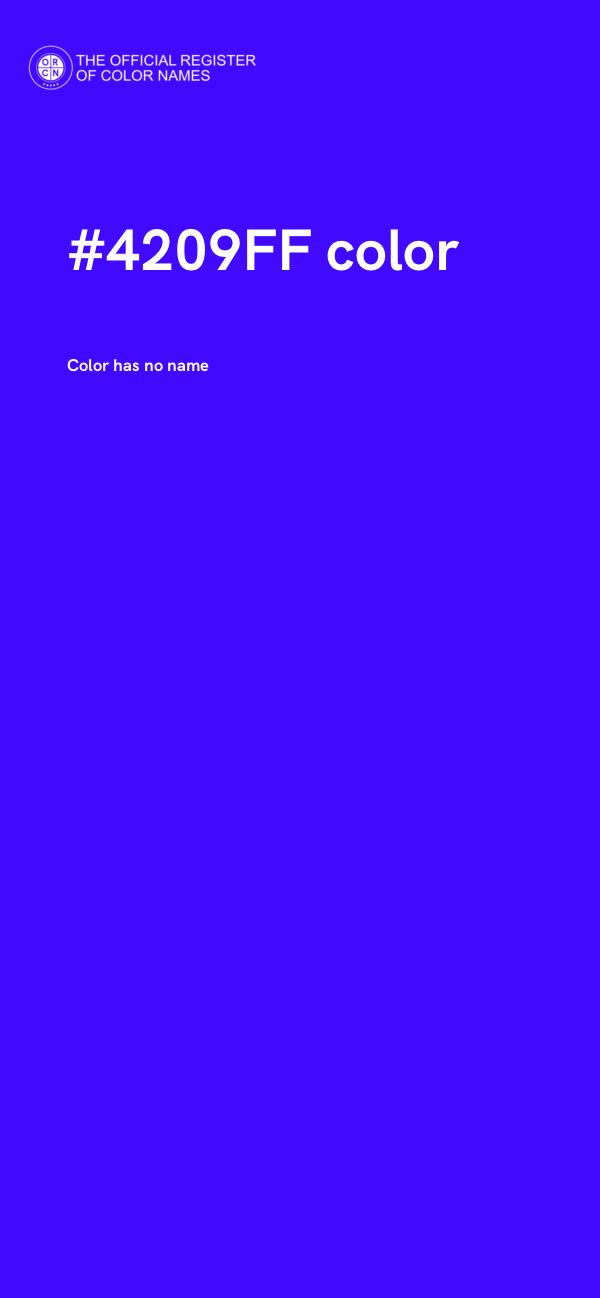 #4209FF color image