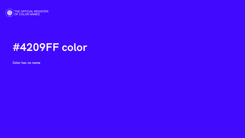 #4209FF color image