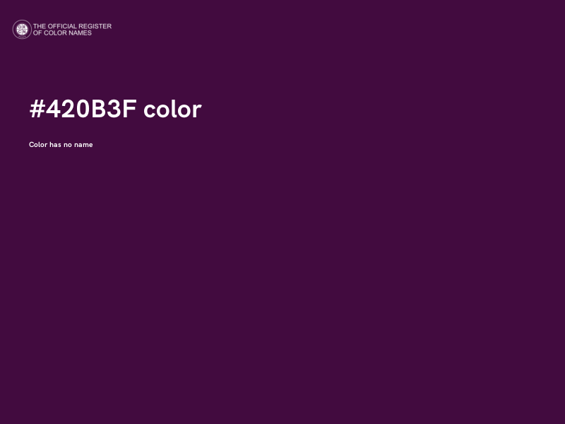 #420B3F color image