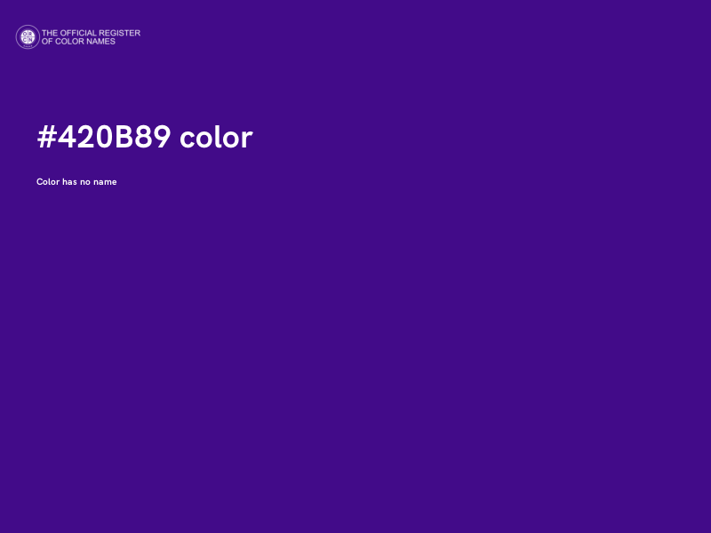 #420B89 color image