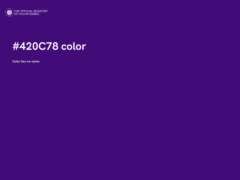 #420C78 color image