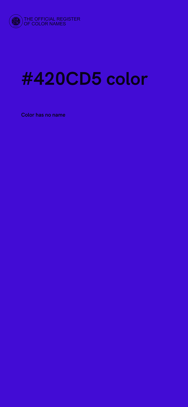 #420CD5 color image