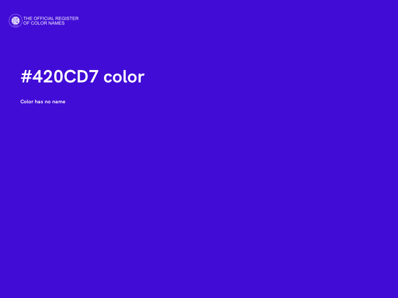 #420CD7 color image