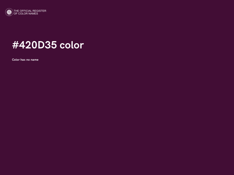 #420D35 color image