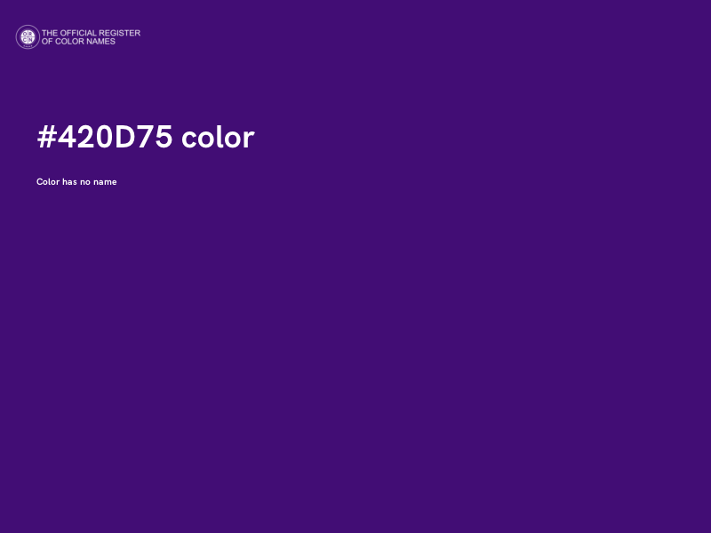 #420D75 color image