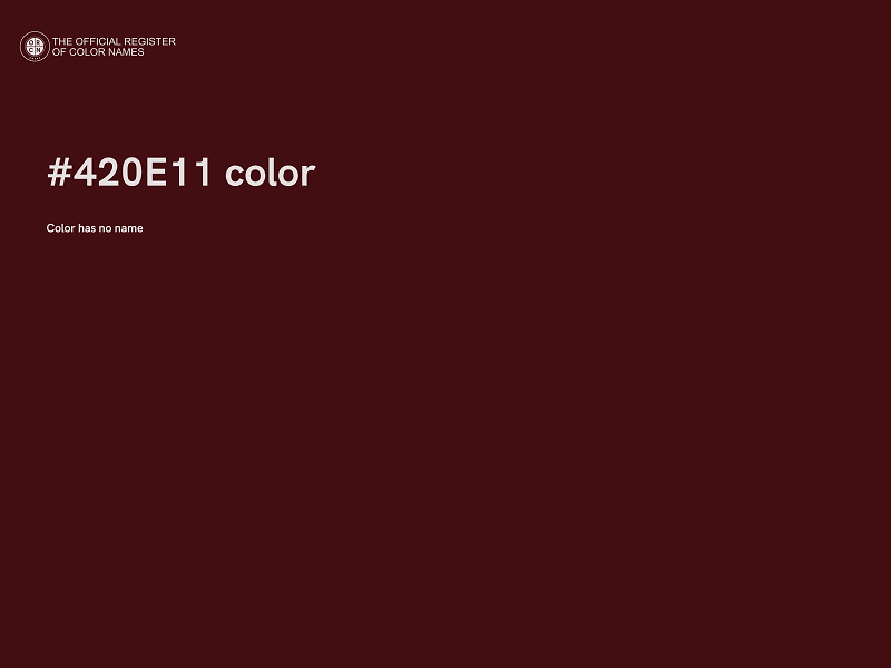 #420E11 color image
