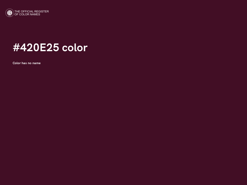 #420E25 color image