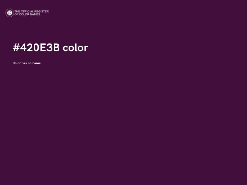 #420E3B color image