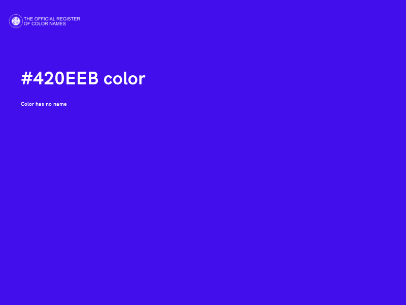 #420EEB color image