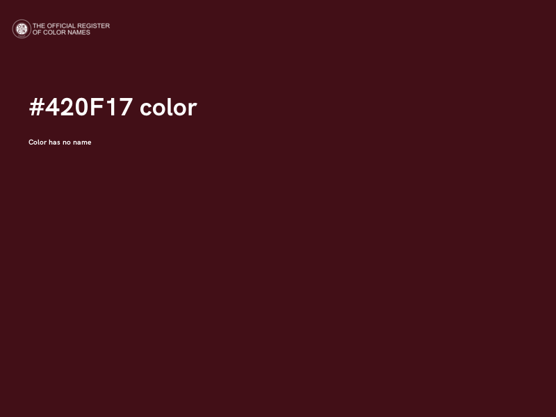 #420F17 color image