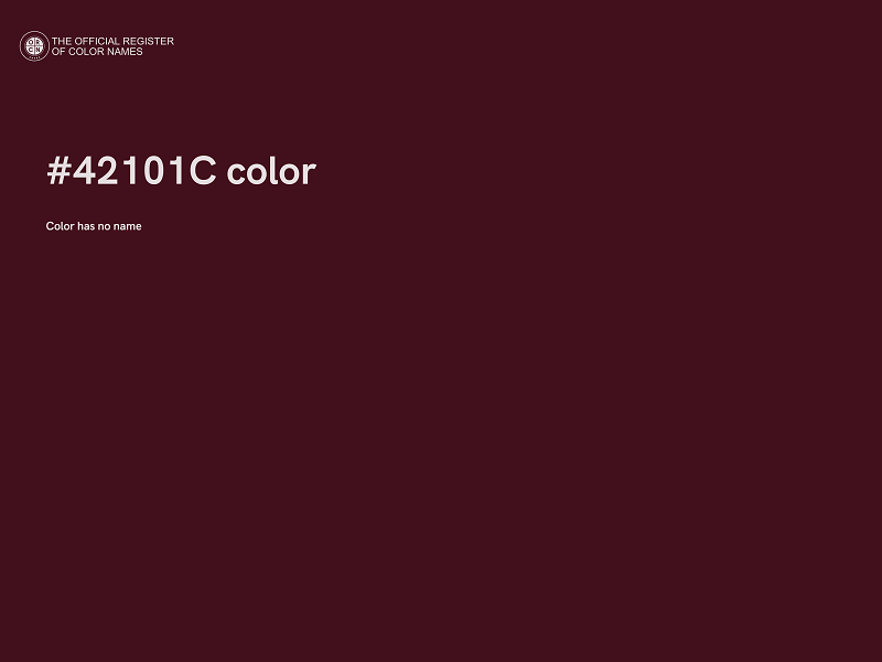#42101C color image