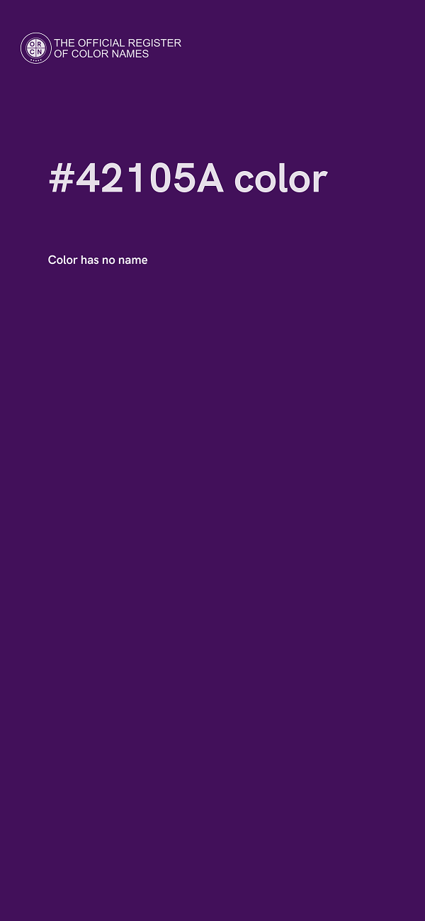 #42105A color image