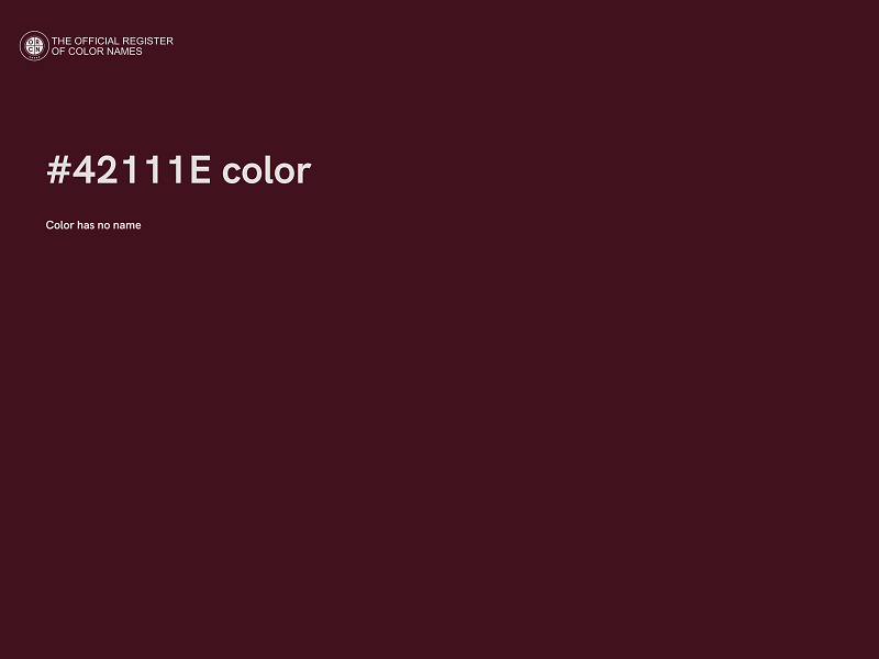 #42111E color image