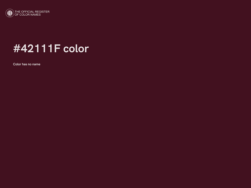 #42111F color image