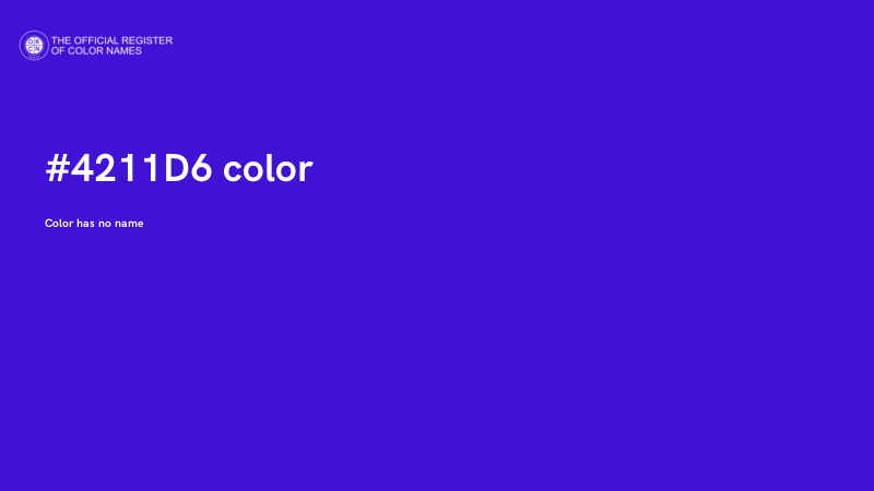 #4211D6 color image