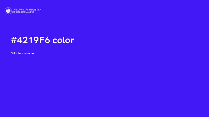 #4219F6 color image