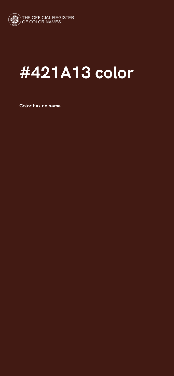 #421A13 color image