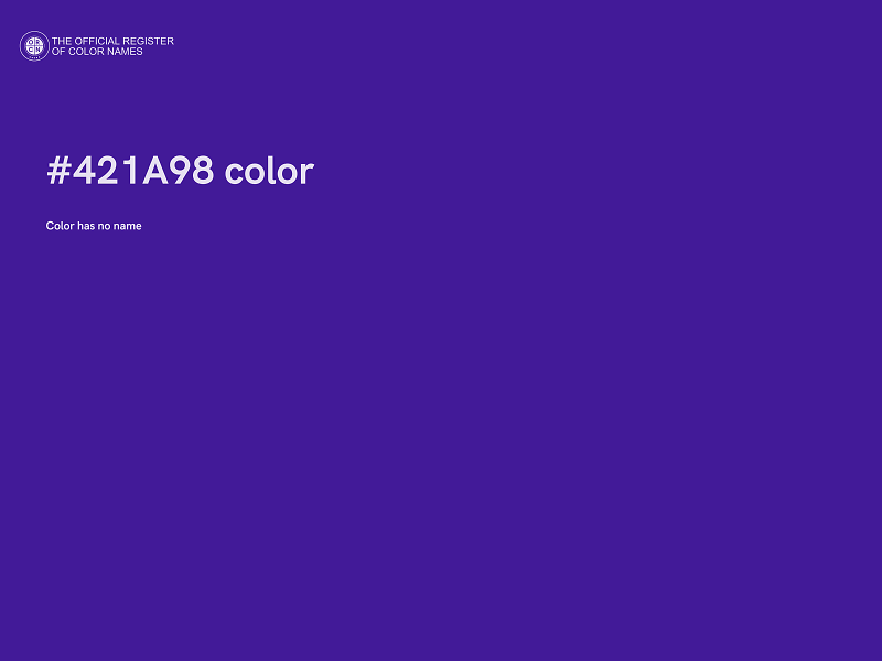 #421A98 color image