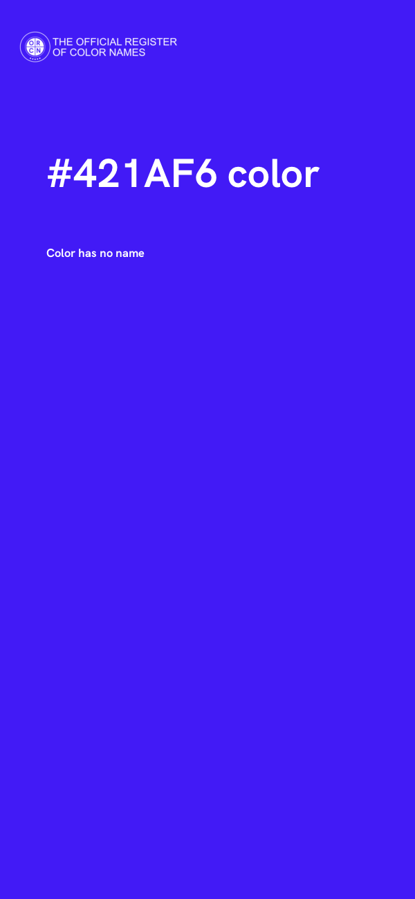 #421AF6 color image