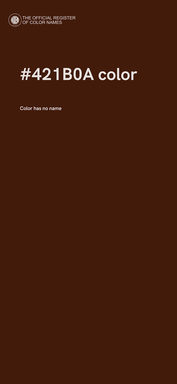 #421B0A color image
