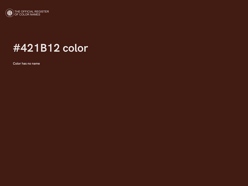 #421B12 color image