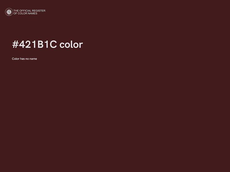 #421B1C color image