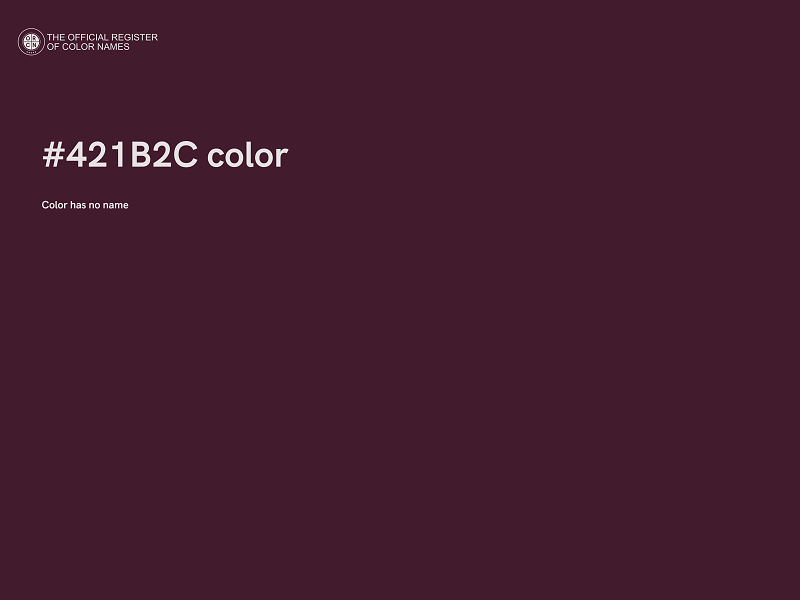 #421B2C color image