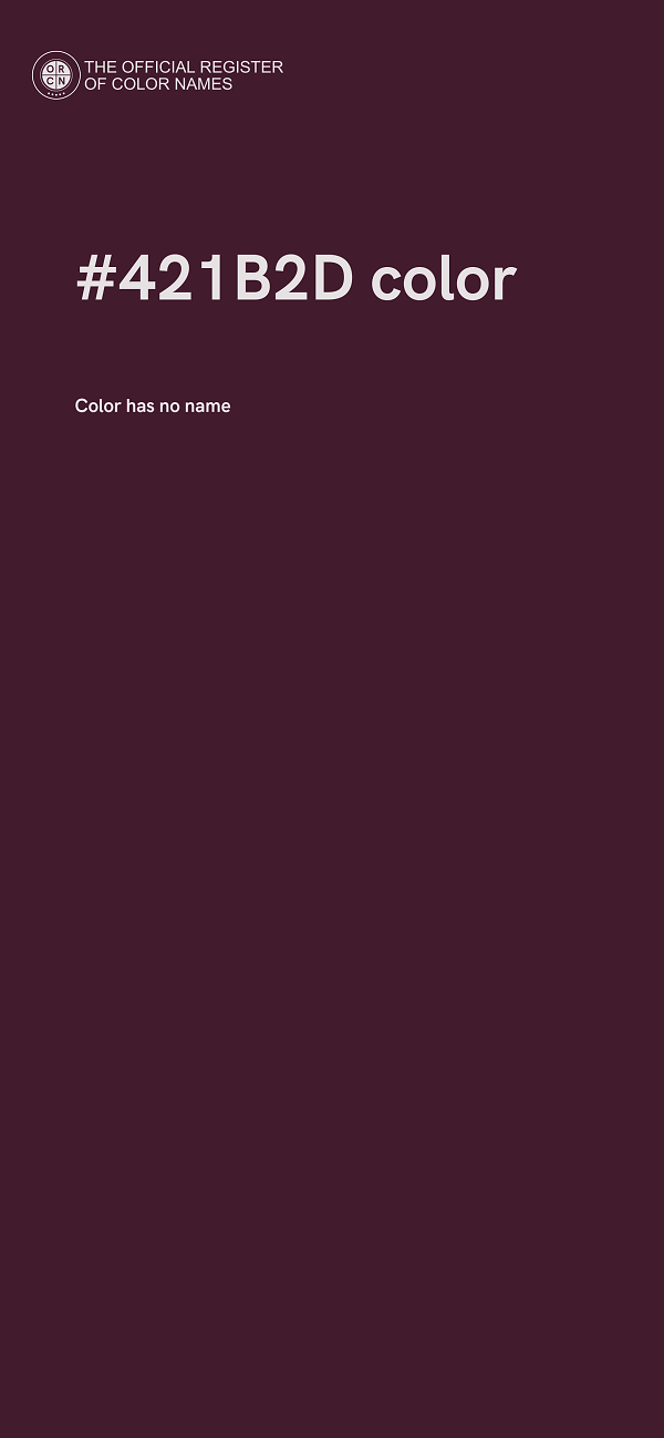 #421B2D color image