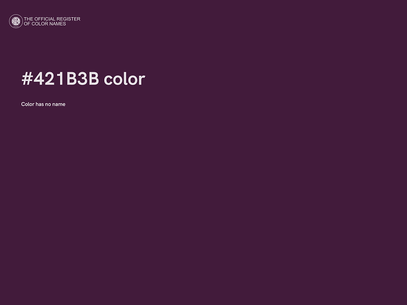 #421B3B color image