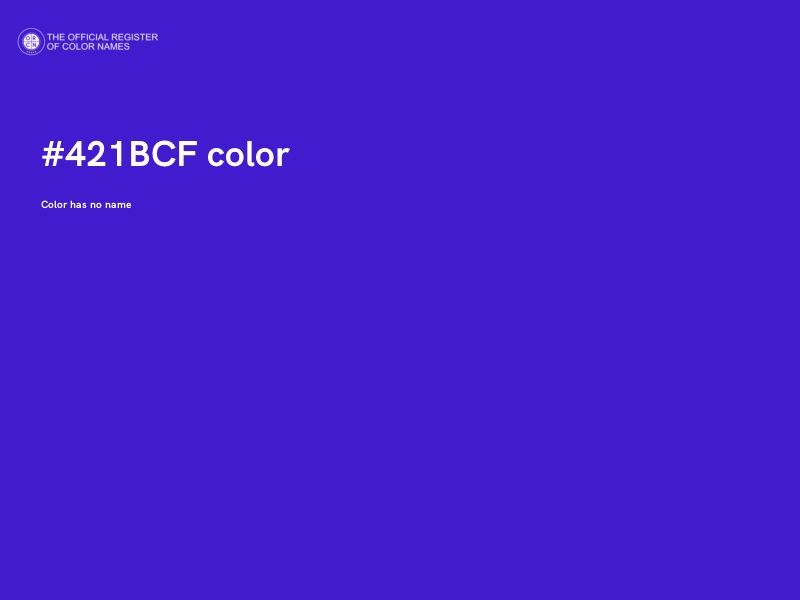 #421BCF color image