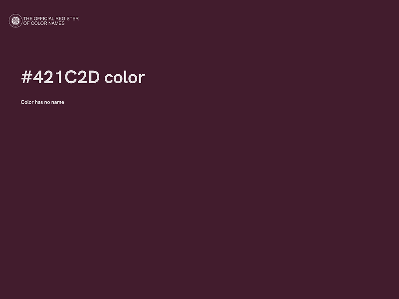 #421C2D color image