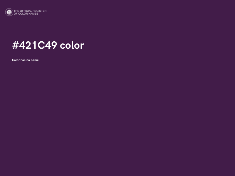 #421C49 color image
