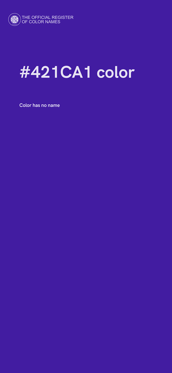 #421CA1 color image