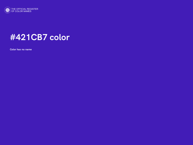 #421CB7 color image